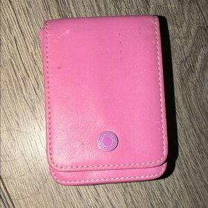 COACH Pink Leather Wallet pouch